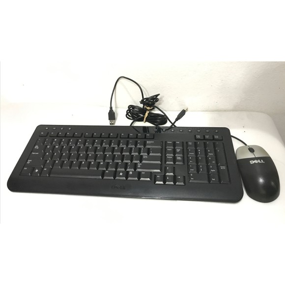 Dell SK-8165 Keyboard With Dell 1 MUAN Optical Mouse Tested Works |ShipsSameDay - Picture 2 of 7